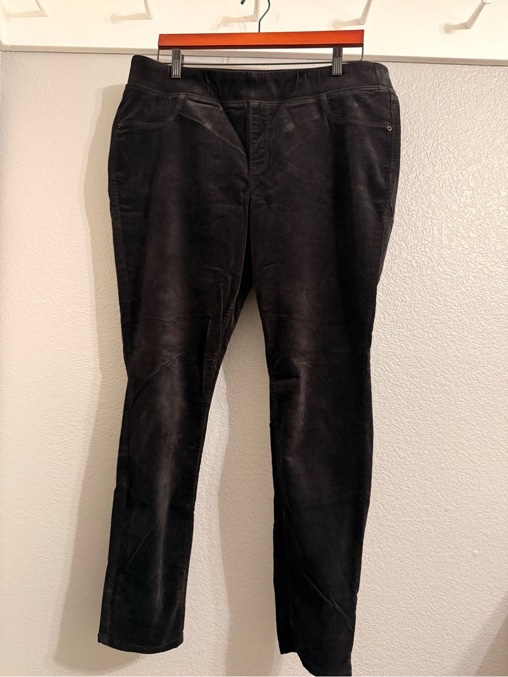 Old Navy Rockstar Black Velour Skinny Pants